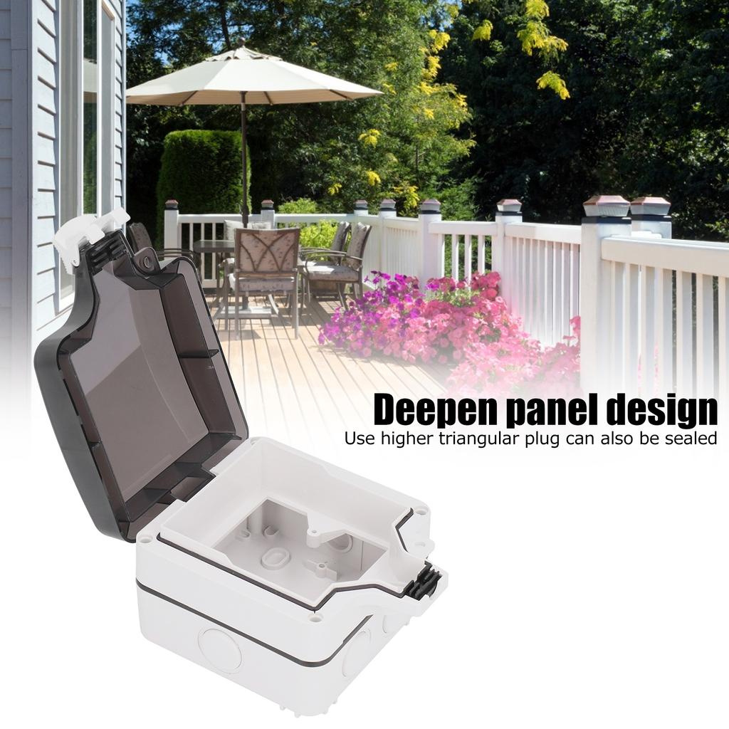 Outdoor Waterproof Socket Box Switch Case IP66 MultiFunction 5Hole Rainproof