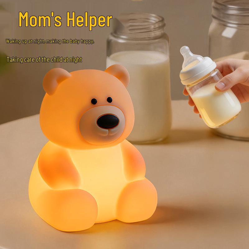 Rechargeable Silicone Teddy Bear Night Light