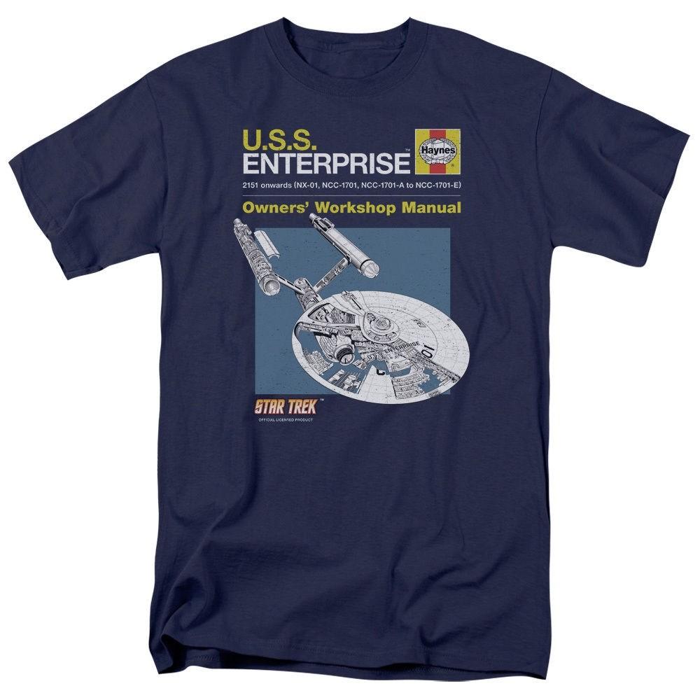 Star Trek Enterprise Manual TV Show T-Shirt Sizes S-4XL NEW