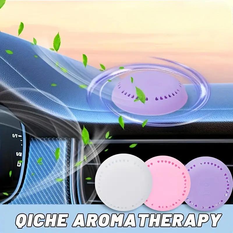 3/6/9/12 PCS Solid Deodorizing Tablets Adhesive Air Freshener Indoor Circular Aromatherapy Box