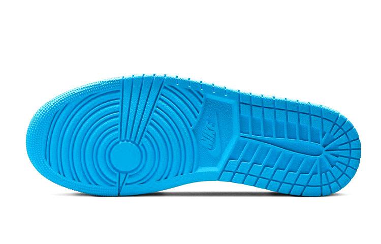 Jordan 1 Retro Low OG Black Dark Powder Blue GS CZ0858-104