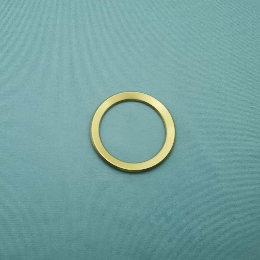 1Pc 3D Aluminum Car Steering Wheel Front Rear Black Emblem Badge Surrounding Ring Sticker for 45mm Logo/74mm Logo/82mm Logo
