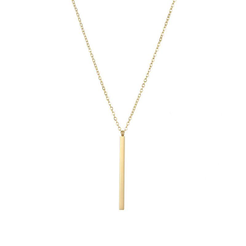 Fashion New Pendant Titanium Steel Women s Necklace Ornament Gold