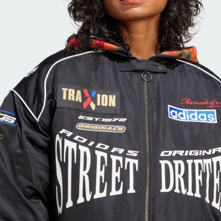 adidas Rasant Moto Bomber Jacket Black Women Outerwear JW9747