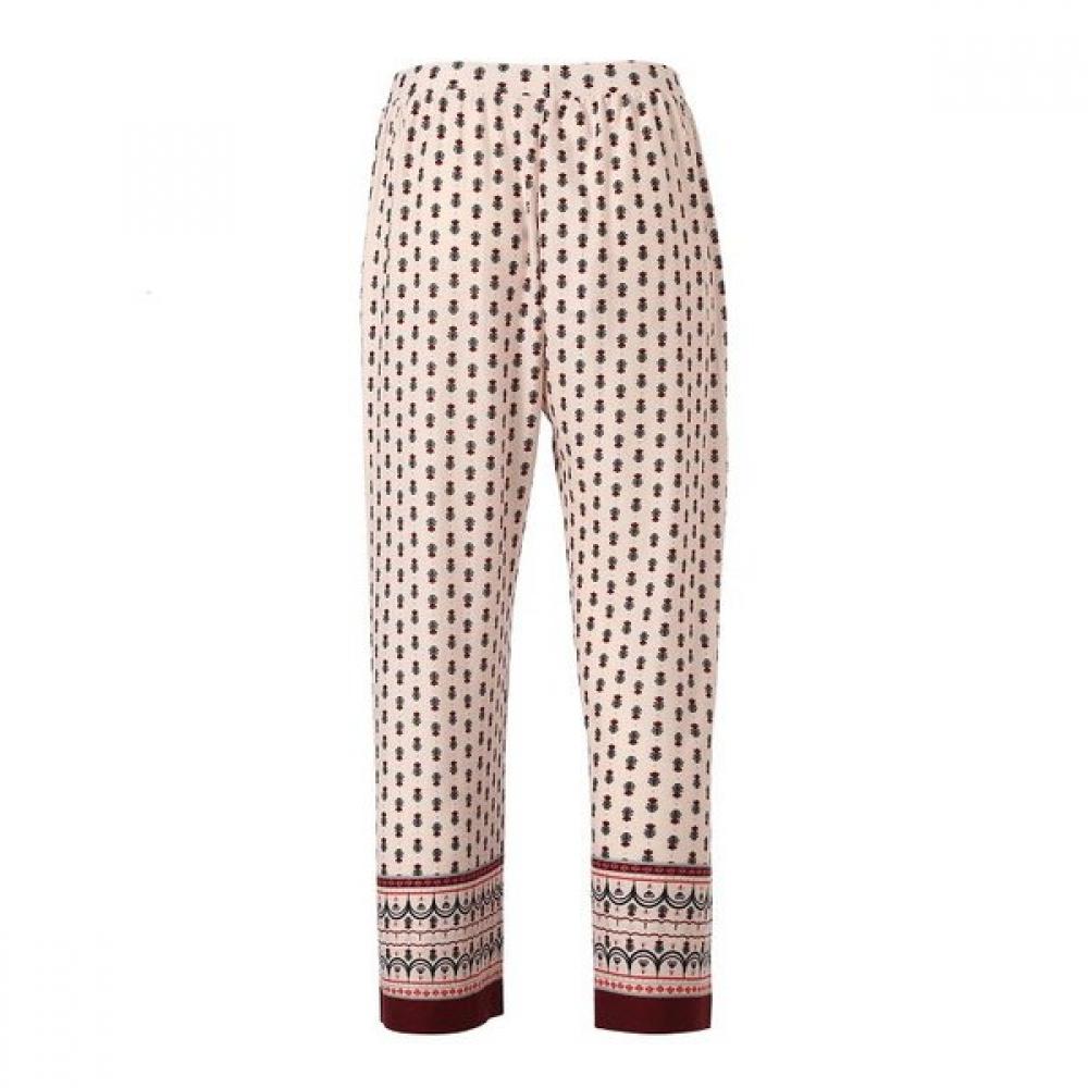 Triumph Women S Garden Flower Poly Fleece Border 3 4 pantS Tewlf711crm