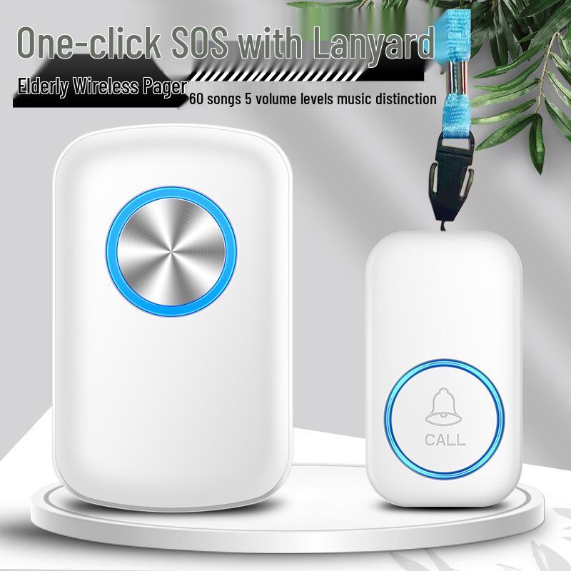 Elderly Wireless Waterproof One-Button Emergency Call Bell