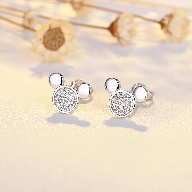 

Cute Zircon Earrings for Women Super Fairy Earrings Mini Small Short Ear Dress