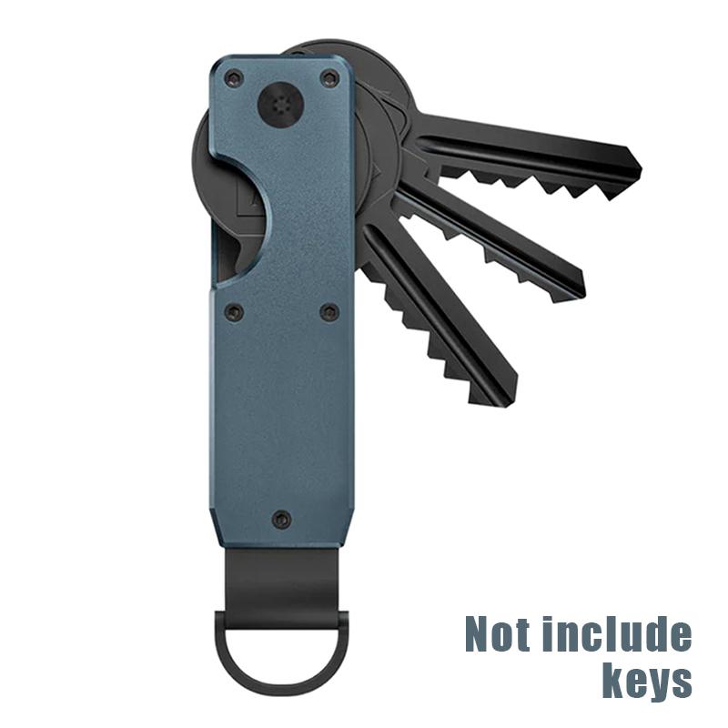 

Органайзер для ключей Компактный держатель Металлический брелок для ключей Минималистичный держатель для ключей Защищает от 1 до 5 ключей Металлический брелок для ключей