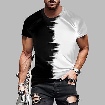 Нова літня чоловіча модна футболка з принтом особистості, універсальна чоловіча футболка з принтом