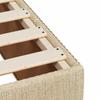Box Spring Bed with Mattress Cream 160 x 200 cm Fabric
