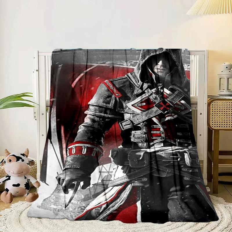 

Assass Warrior Blanket Flannel Blanket for bed, sofa, Camping, Hiking, Picnic Essentials, gift for family Fan gifts 75x90cm