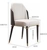 Light Luxury Solid Wood Dining Chair Negotiation Table Chair Postmodern Simple Chair Household Backrest Bedroom