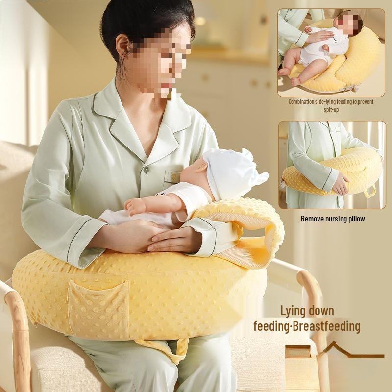 Stillkissen für die Zeit nach der Geburt: Taillenstütze zum Stillen, Liegen, Rückenlehne im Embrace-Stil für Babys