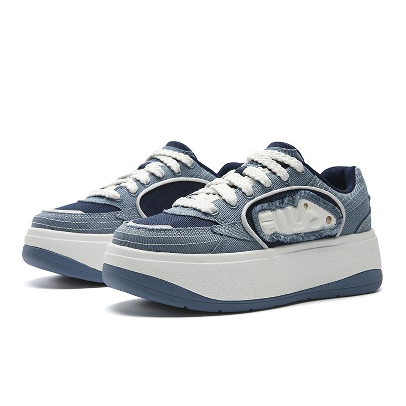 FILA BELLIS Abrasion Resistant Lightweight Height Increasing Low top Skateboard Shoes Women's F12W621205FWD