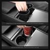 LUCKEASY Center Console Water Cup Holder for 2026 2025 Tesla Model Y Juniper New TPE Car Interior Organizer Center Console Water Drink Limiter Holder