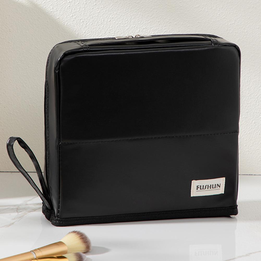 Standing Travel Makeup Bag for Women with Compartments Skincare Brush Organizer Pouches Makeup Organizer Portable Toiletry Bag