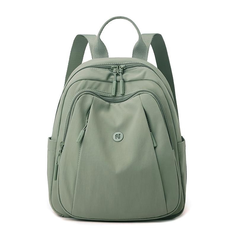 Solid Color Women's Backpack Student Schoolbag