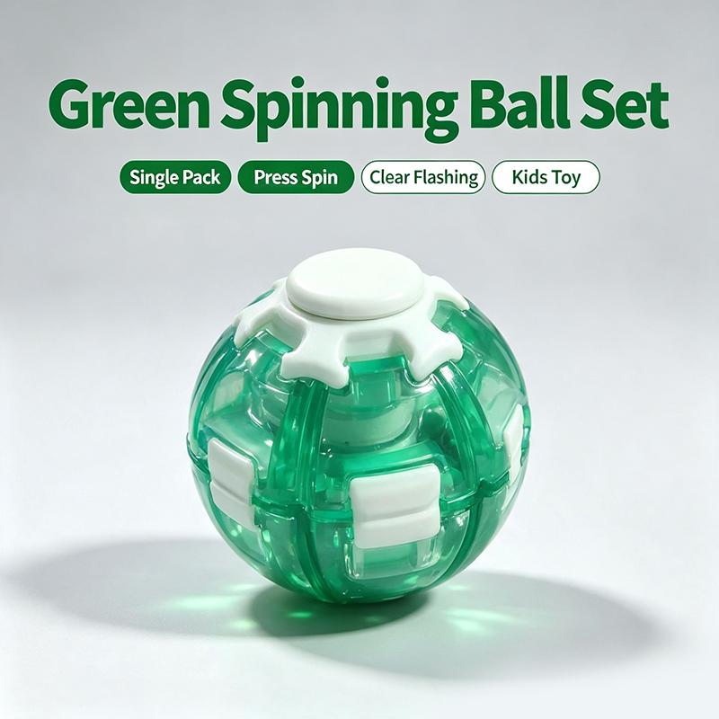 Led Magic Press To Spin Stress Relief Fidget Balls Autism Adhd Focus Quiet Cool Gadgets Unique Gifts For Kids & Adults
