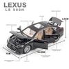 Toyota Lexus LS500H Limousine Simulation Diecast & Toy Vehicles Sounds & Light Pull Back Car 1:32 Alloy Model Gifts For Children