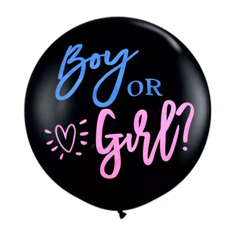 Confetti Baby Shower Ballons & Accessories Paper Balloon BOY OR GIRL GENDER REVEAL Latex Balloons