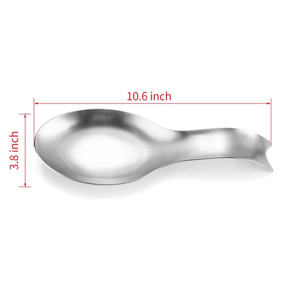 Dinnerware Cooking Utensils Stainless Steel Spoon Rest Ladle Holder Tableware Rack Spatula Stand