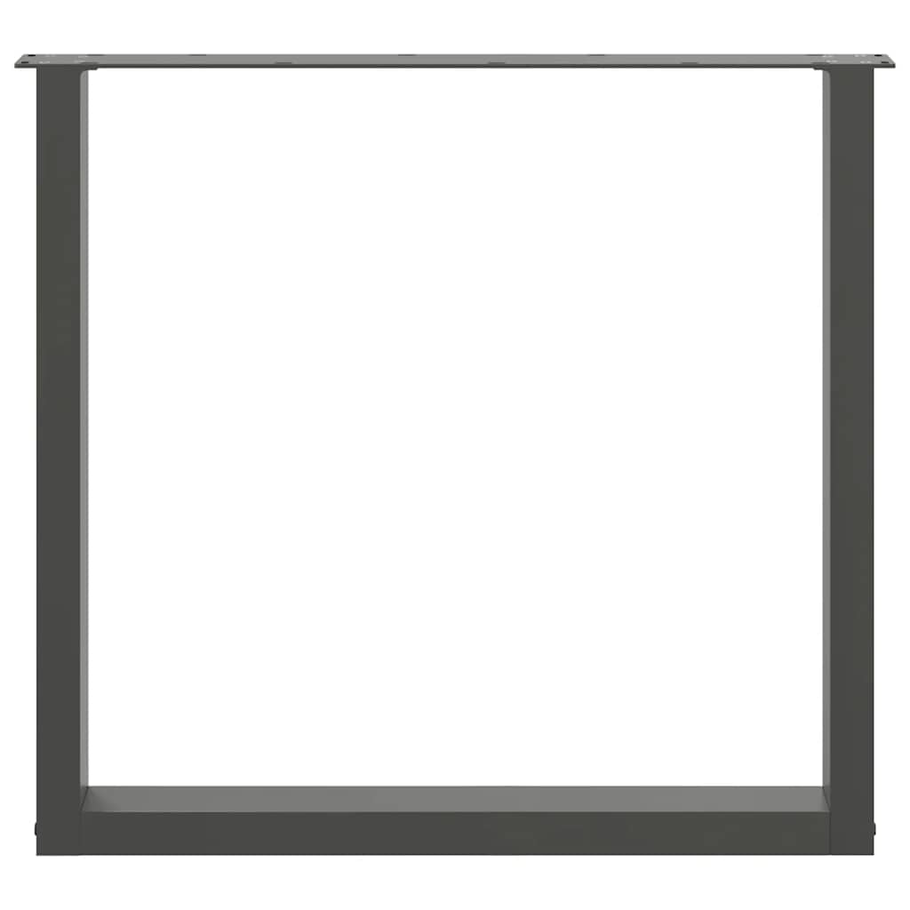 Vidaxl Nogi Do Stolika Kawowego, 3 Szt., Antracyt, 90X(72-73) Cm, Stal