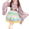 Japanisches Lolita Kimono Kleid mit Kirschblüten Haori und Miniskirt Cosplay Sommer Feuerwerk Bühnenkleidung Muster, Set, Yukata, Kostüm, Festival,