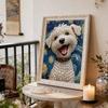 Pearl Painting Kit Cute Little Dog Theme Frameless Handicraft DIY Bedroom Decoration Living Room Wall Art Room Decoration Art Craft Decoration