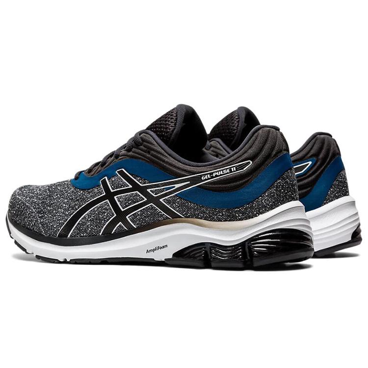 Asics Gel Pulse 11 Comfortable Textile, Synthetic Leather Low top Casual Running Shoes Men's Ink Gray White 1011A734-021