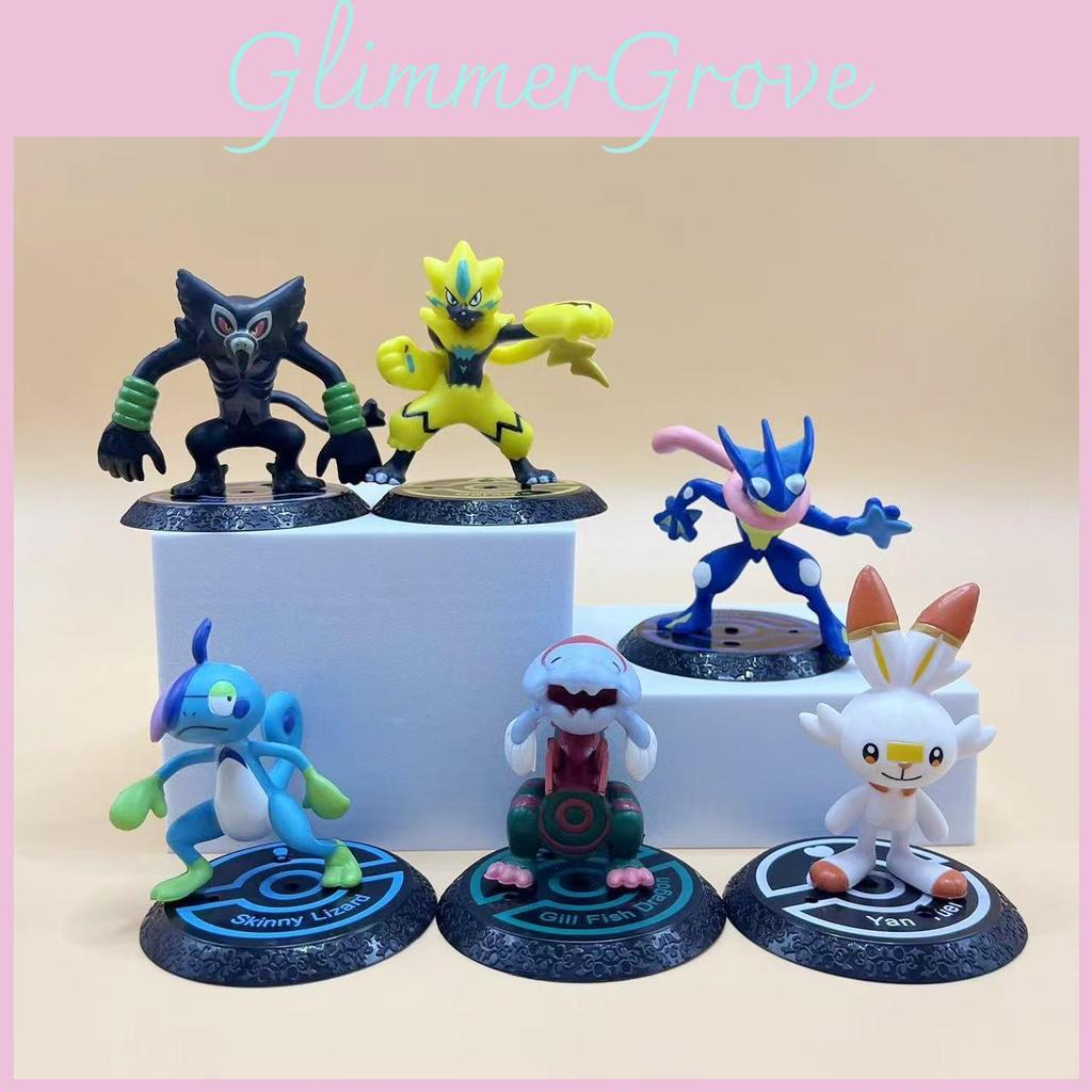 Charming 6 Piece Pvc Toy Figurines Collection Of Beloved Pocket Monsters