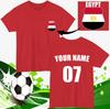 Personalised Egypt Football T-T-Shirt Custom Name Number Fan Gift Unisex Tee Top