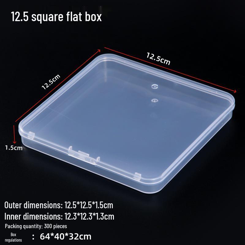Rectangular Transparent PP Plastic Storage Box for Stationery, Cards, Hardware, Jewelry, and Fishing Gear