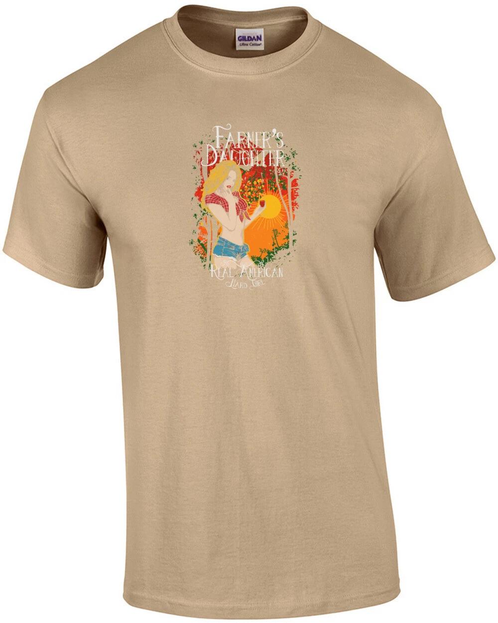 

Farmers Daughter Real American Hard Girl Sexy T-Shirt 3XL
