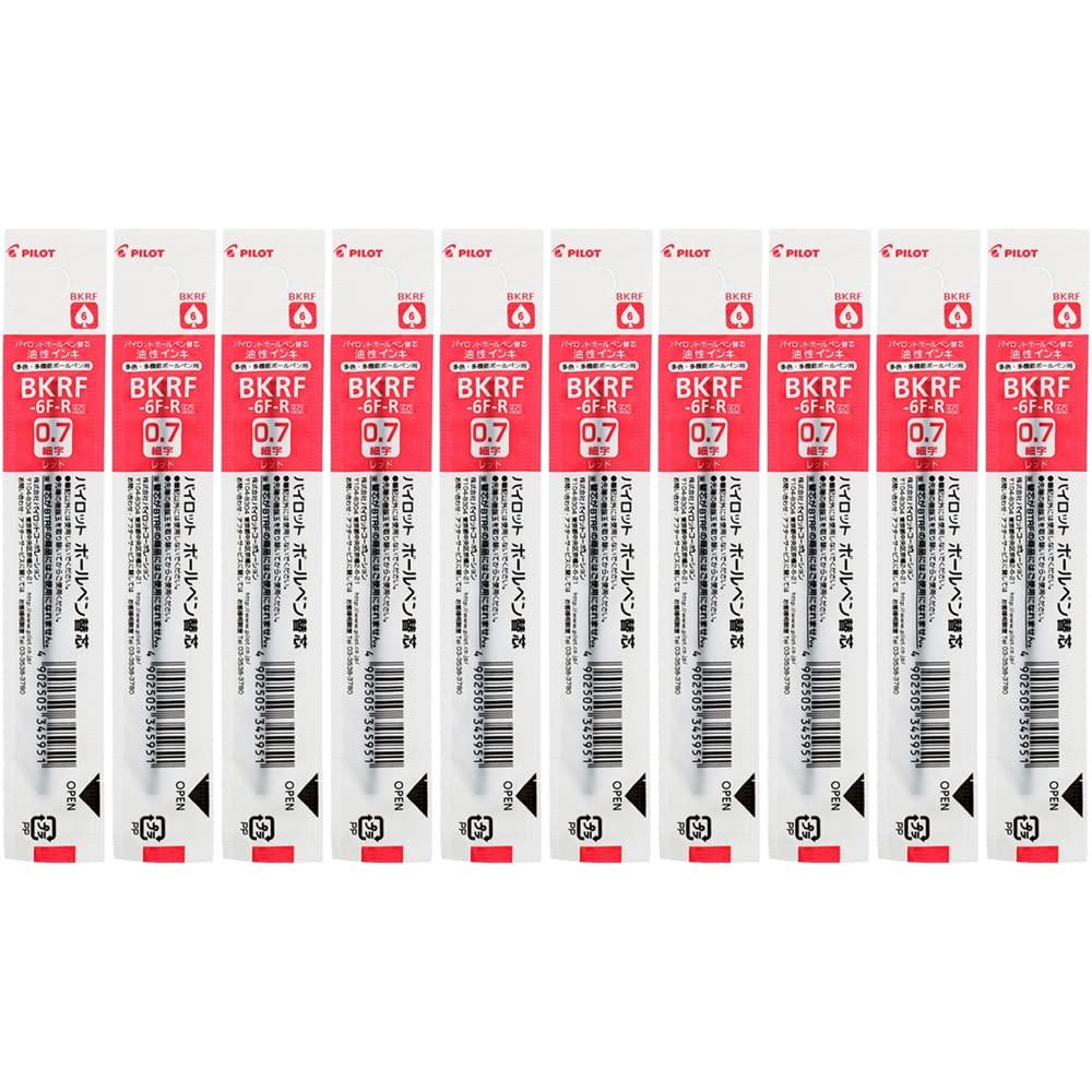 

of Pilot ballpoint pen refill fine point red [Set 10] oil-based (0.7mm) BKRF-6F-R