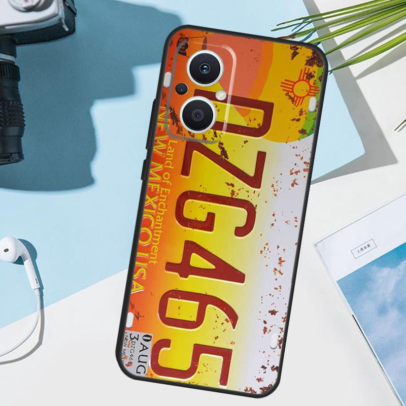 

Retro Funny License Plate Cover For OPPO Reno 14 F 12 11 10 13 Pro 11F 12F 13F 7 8 Lite OPPO Find X8 X6 X5 X9 Pro Case OPPO Reno12