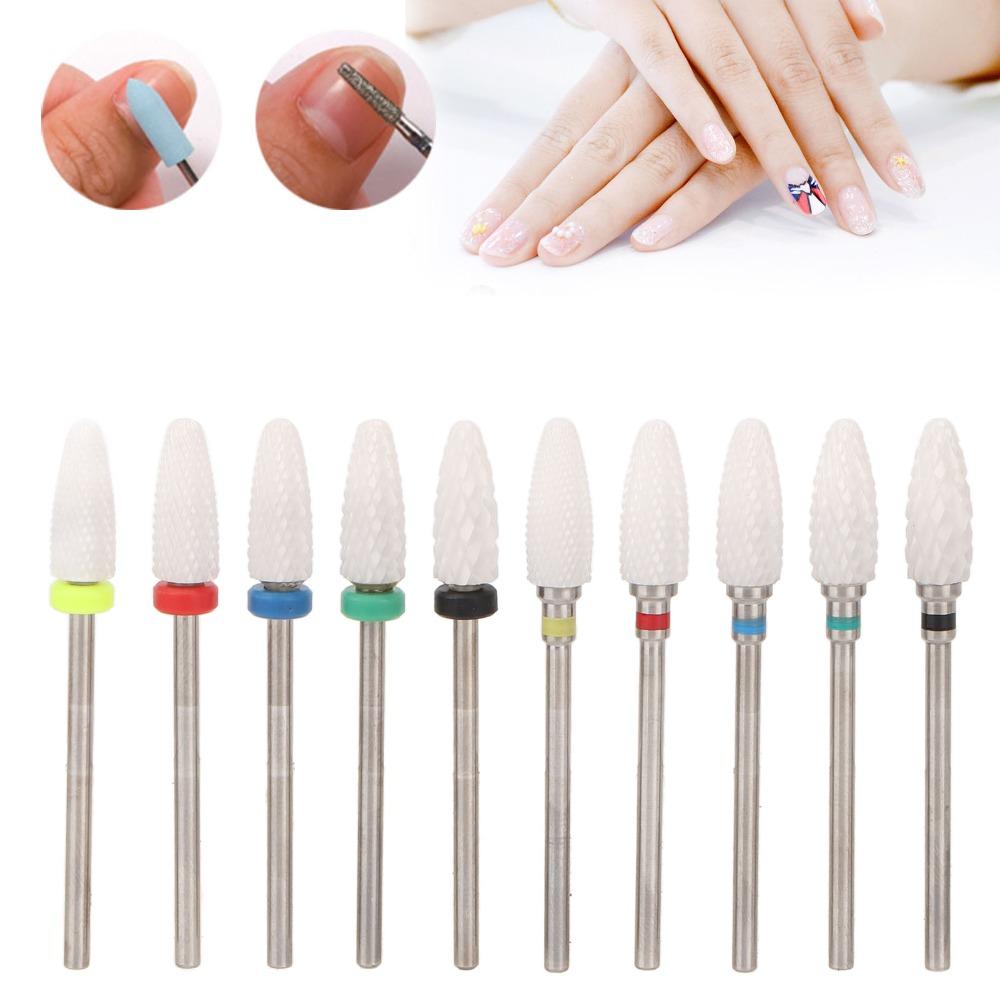 10pcs Multi-purpose For Grinding, Cleaning And Polishing Nail Drill Bits Organizer