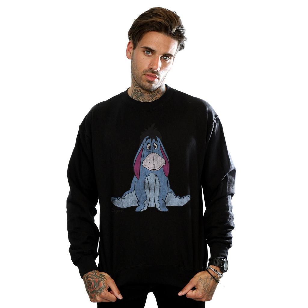 Disney Mens Winnie The Pooh Classic Eeyore Sweatshirt