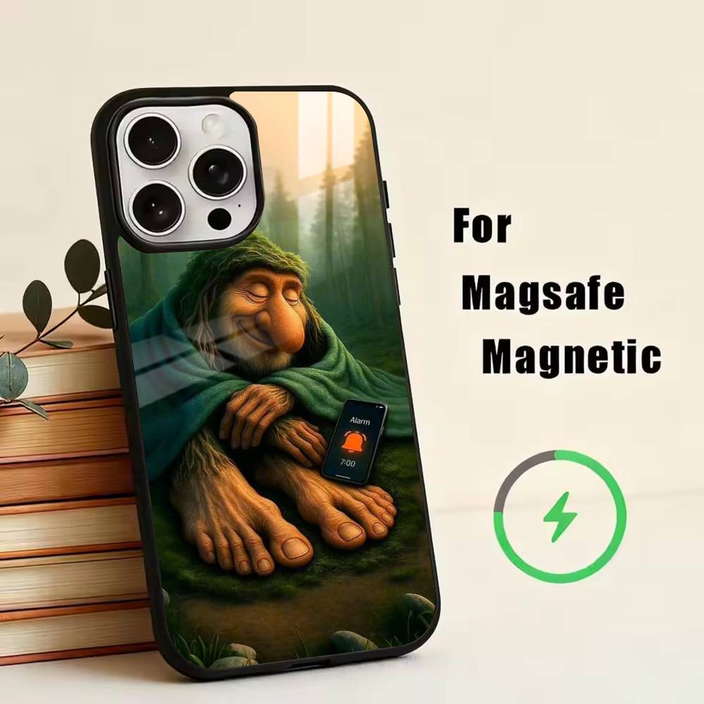 Tung Sahur Tralalero Tralala -lala Phone Case For iPhone17,16,15,14,13,12,11 Plus,Pro Magnetic with Magsafe Wireless Charging