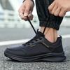Men's Sneakers Lace-Up Platform Casual Sneakers Man Comfort Lightweight Running Shoes For Men Vintage Style Leather Casual Shoes