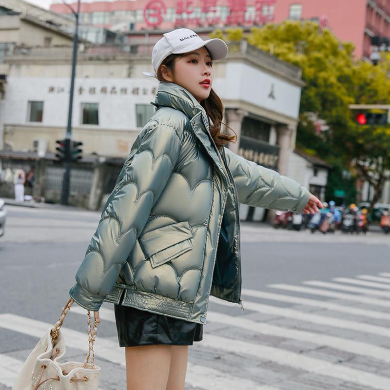 Dámské podzimní zima límec s kapucí dlouhý rukáv jednobarevná velká kapsa vlnitý vzor teplý kabát