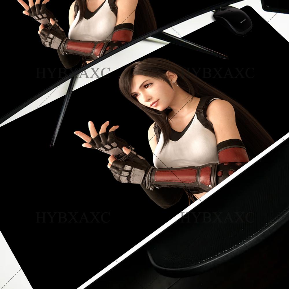 X FINAL FANTASY VII Tifa Lockhart Tappetino Mouse Grande XXL Accessori Gaming Ufficio Gamer Tastiera Scrivania Tappetino Accessori Tappetino Mouse