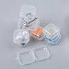 10/20pcs Small Boxes Square Transparent Plastic Box Jewelry Storage Case Finishing Container Packaging Storage Box For Earrings