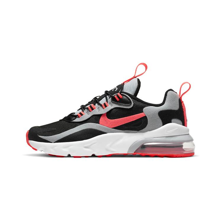 New Nike Air Max 270 RT Slip-Resistant Anti-Kick Wear-Resistant Running Shoes Black Red Gray Children Aged 3-7 Years Old BQ0102-019