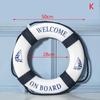 Navy Mediteranean Sea Family Adorment Life Buoy Wall Hanging Decorations Bar Home Decor Props Nautical Life Ring Wedding Crafts
