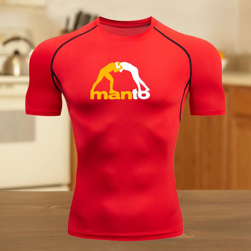 

Компрессионная футболка для мужчин для тренировок, бега, быстросохнущая, дышащая, влагоотводящая, облегающая, фитнес-футболка, устойчивая к поту XXXL