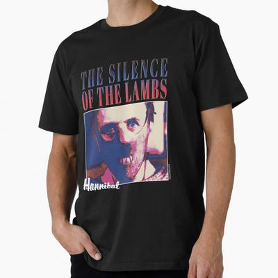 The Silence of the Lambs Horror Movie Hannibal Scary Halloween Gift T Shirt for Men 100 Cotton Print Tee All Size Tops S6XL