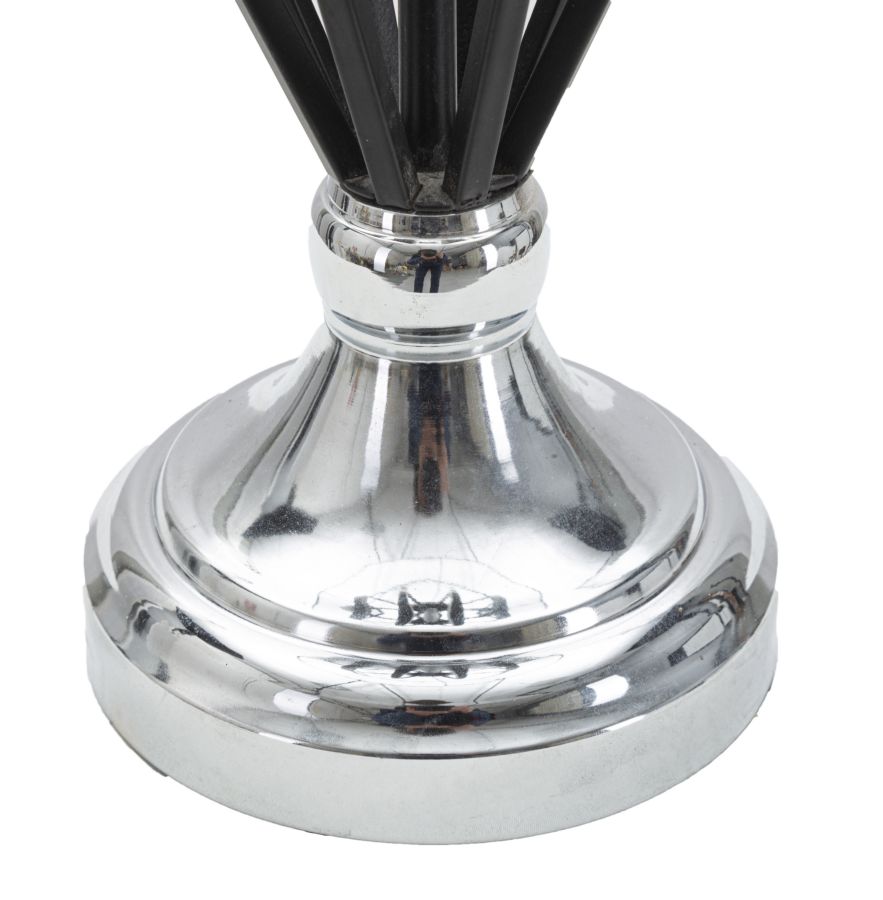 Table Lamp Darky Silver Cm Ø 28X56