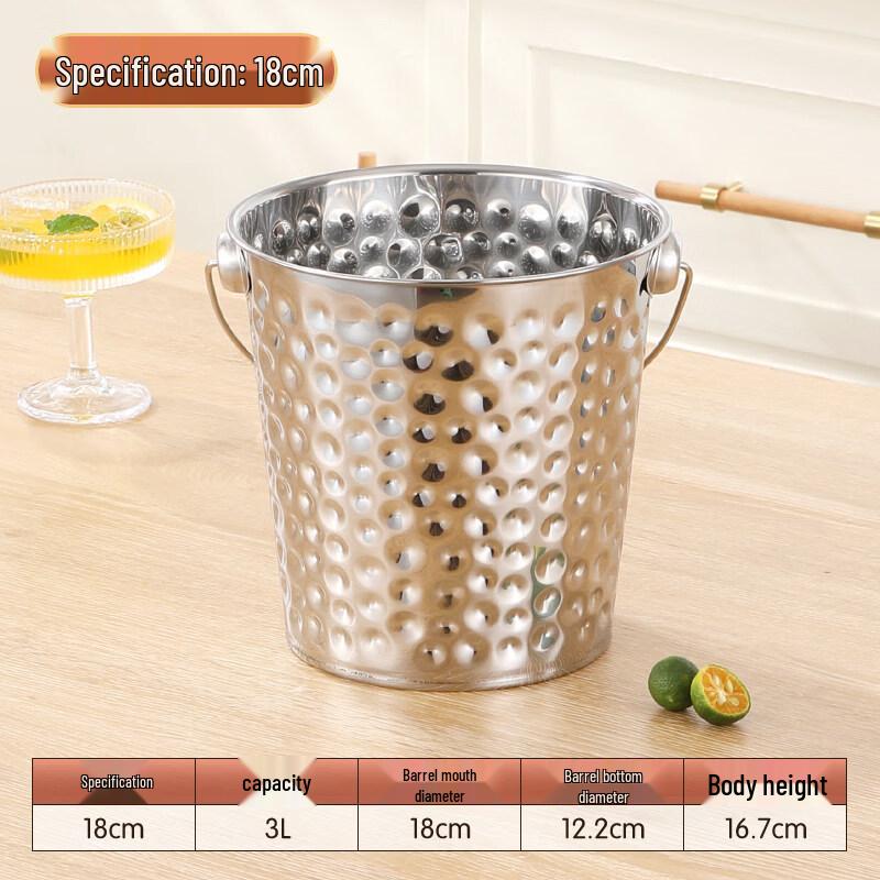 ZISIZ Коммерческое ведро для льда из нержавеющей стали
