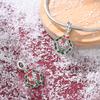 Copper Snowflake Christmas Tree Bell Elk Charms Beads Brand Bracelet Exquisite Diy Jewelry Making Women'S Gift