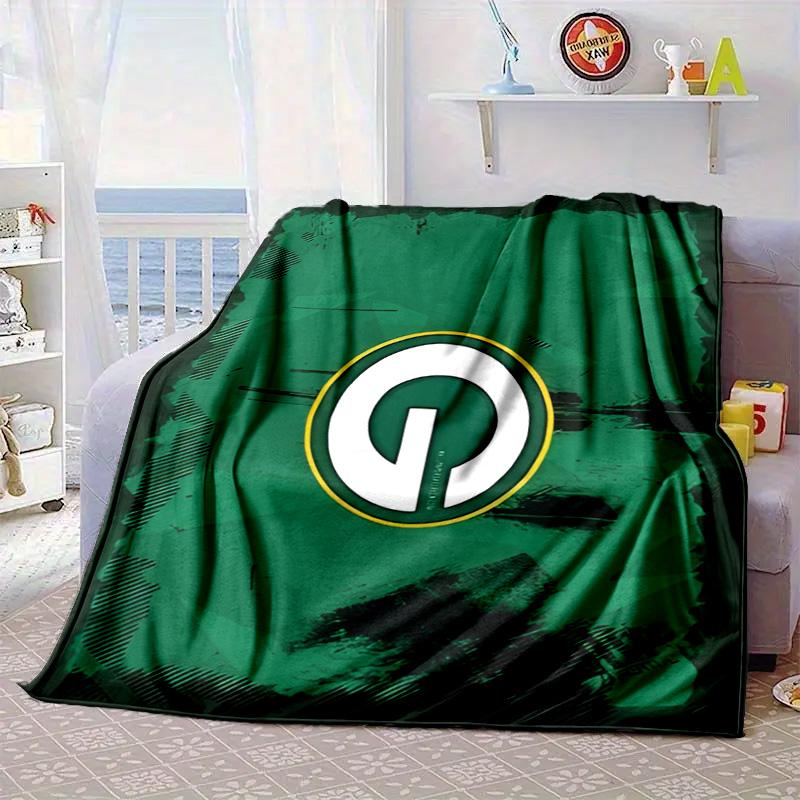 Green Bay Packers Gear Portable Blanket/Soft Blanket Bedding Blanket Suitable for Travel Camping Living Rooms Offices Sofas Fan Gifts